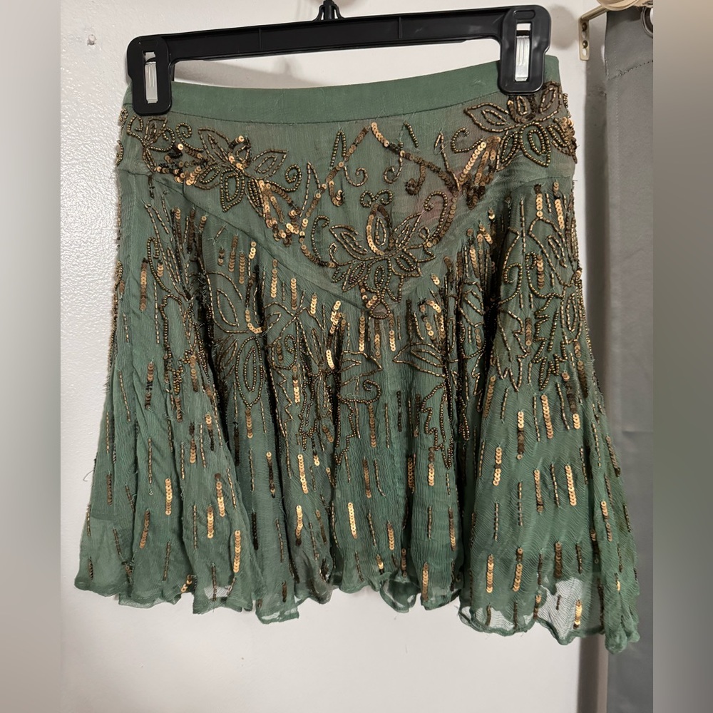 Free people beaded skirt